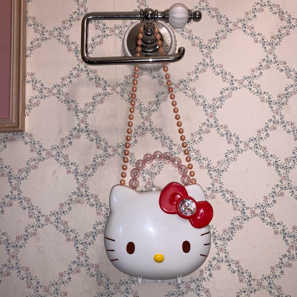 Hello Kitty mini Purse with Pink pearl handle